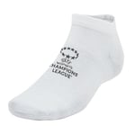 UEFA Lot de 3 paires de chaussettes Ligue des champions pour femme Blanc Taille 37-40 Produit sous licence officielle Excellente idée cadeau de football 100% coton