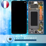 Vitre Tactile + Ecran LCD pour Samsung Galaxy S10 SM-G973F sur chassis NOIR