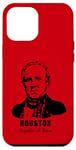 Coque pour iPhone 12 Pro Max Président général Sam Houston République Texas Revolution USA