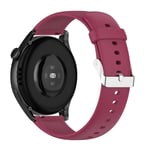 Huawei Watch 3 Pro Strap Flexible Silicone Burgandy