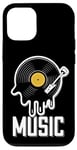 Coque pour iPhone 12/12 Pro Musique Disque Vinyle Tenue Rétro Pour Musiciens Et Concerts