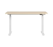 Bureau assis debout électrique FLEX PRO L.140-P.70 cm imit chêne/blanc