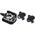 SHIMANO PD-MT50 Pedals - Black & SM-SH51 Mountain Bike SPD Pedal Cleats Set