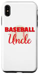 Coque pour iPhone XS Max Oncle de baseball pour homme, famille, oncle de baseball amusant assorti