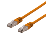 DELTACO – S/FTP Cat6 laitekaapeli, Delta-sert., LSZH, 1m, oranssi (SFTP-61ORH)