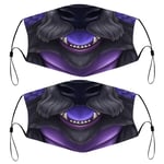 Nuberyl Dragon en Violet Lot de 2 Protection Contre la poussière matériel réutilisable Masque Facial Bandana Cagoule écharpe avec 4 filtres pour Enfants Enfants