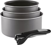 Sitram 3 Piece Saucepan Set – Non-Stick Aluminium, 16/18/20 cm, Taupe, PFOA-F...