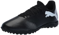 PUMA Homme Future 7 Play Turf Trainer Basket, Noir/Blanc, 43 EU