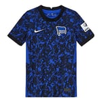 Nike Hbsc Y NK BRT Stad JSY SS AW T-Shirt Enfant Hyper Royal/(White) (Partial Sponsor) FR: L (Taille Fabricant: L)