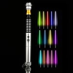 JLKJBH Luminous Sound Effect Lightsaber Rgb Toy Sword Props Gift Laser Sword, Metal Handle Lighting Toy