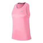 Nike W Nk Miler Tank Top - Magic Flamingo/(Reflective Silver), X-Large