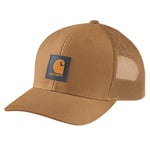 Carhartt Twill Mesh-Back Logo Patch Cap Carhartt Brown/honeycomb, OneSize