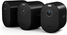 Arlo Pro 5 | Security Camera Outdoor Battery Powered | 3 Camera System | Black