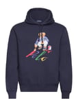 Polo Bear Fleece Hoodie Tops Sweat-shirts & Hoodies Hoodies Navy Polo Ralph Lauren