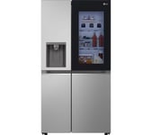 LG InstaView GSGV80PYLL American-Style Smart Fridge Freezer - Prime Silver, Silver/Grey