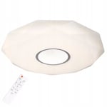 Kaukosäätimellä varustettu LED plafond Diamond 24W 2040lm 39cm