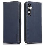 binandteam Coque pour Samsung Galaxy S23 FE 5G,Samsung Galaxy S23 FE 5G Coque,Etui Protection Housse Premium en Cuir PU,Fermeture Magnétique,Flip Case Samsung Galaxy S23 FE 5G (6.4") - Bleu