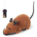 MAFANG® Remote Control Rat Toys, Wireless Control Rat Mouse Moving Mouse for Cat Kitten Dog Pet Novelty Gift, Infrared RC Realistic Rat Toy for Kids Children Halloween Christmas Party,Brown