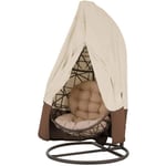 Housse de Fauteuil Suspendu Jardin Rotin Osier Imperméable - Beige - Adulte