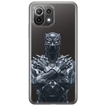 ERT GROUP Coque de téléphone Portable pour Xiaomi 11 Lite 4G/5G Original et sous Licence Officielle Marvel Motif Black Panther 012, partiel imprimé