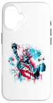 iPhone 16 American Style Statue of Liberty Spray Paint Case