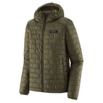 Patagonia M's Nano Puff Fitz Roy Trout Hoody Basin Green - XL