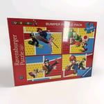 Super Mario 4x100 Piece Jigsaw Puzzles By Ravensburger - Brand New And Sealed 