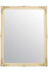 Huge Ivory Overmantle/Wall Mirror complete with Premium Quality Pilkington's Glass - Huge Size: 42 inches x 54 inches (107cm x 137cm) - ITV Show Supplier - BEST PRICE ON AMAZON - ONLY AVAILABLE FROM SHABBY CHIC MIRRORS