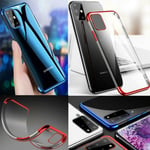 For Samsung Galaxy A71, A715f Clear, Tough Silicone Phone Case + 9h Screen Glass