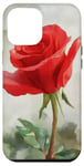 Coque pour iPhone 12 Pro Max Rose Aquarelle Rose Art Aquarelle Rose Floral