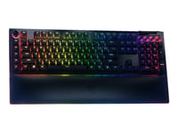 Razer Blackwidow V4 Pro - Tangentbord - Bakgrundsbelyst - Usb - Qwerty - Amerikansk - Tangentbrytare: Razer Yellow