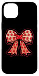 Coque pour iPhone 14 Plus Valentines Day Coquette Bow Cute Heart Ribbon Love Retro