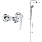 Grohe - Pack mitigeur de douche Start 2021 chromé + Ensemble de douche Vitalio Start 250