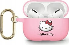 Apple Airpods 3 Hello Kitty Silikon 3D Kitty Head (Hka33dkhsp) Hörlursfodral Rosa