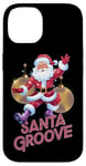 Coque pour iPhone 14 Disco Santa Funky Vintage Christmas Christmas Groove