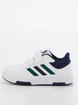 adidas Sportswear Kid's Tensaur Sport 2.0 Velcro Trainers - White/green, White/Green, Size 1 Older