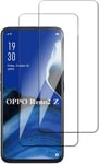 Lot De 2 Films De Protection D'écran En Verre Blindé Pour Oppo Reno2 Z Anti Rayures Anti Huile Hd Pour Oppo Reno 2z