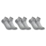 Carhartt Men's Force Midweight Sock 3 Pack, Charcoal, X-Large (Pack of 3)