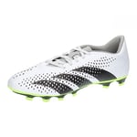 adidas Mixte Predator Accuracy.4 FxG Football Shoes (Firm Ground), FTWR White/Core Black/Lucid Lemon, 42 EU