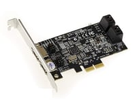 KALEA-INFORMATIQUE Carte contrôleur PCIe 4 + 2 Ports SATA et eSATA 6G avec Chipset Marvell 88SE9230 avec Raid 0 1 10 Hyperduo