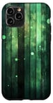 Coque pour iPhone 11 Pro Vert Vintage Rayé IT Dead Lights Pattern --ar 9:16