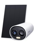 Imou 2K Caméra Surveillance WiFi Exterieure sans Fil Solaire, Camera Solaire Exterieur avec PIR & AI Détection Humaine, Vision Nocturne Couleur, Audio Bidirectionnel,Mode Privé,Sirène,Étanche IP66