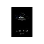 Canon papier photo professionnel platinum a4 pt-101 - 20 feuilles