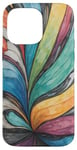 Coque pour iPhone 14 Pro Max Crayon coloré type croquis dessin motif abstrait