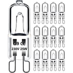 Ampoule G9 25W 230V Dimmable Blanc Chaud, Ampoule Halogène G9 Tolérance de 300°C, Ampoule Four G9 Pour Four Micro-ondes Cuisinière Plafonniers, Lot