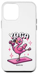 Coque pour iPhone 12 mini Yoga Drôle Flamingo Mignon Fitness Entraînement Femmes Gym