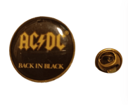 Pin's AC/DC "Back in Black" 23mm