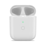 Wireless Charging Case for AirPods - Replacement Case with Wired and Wireless Charging Support, Compatible with AirPods 1st & 2nd Gen in White, Portable Charging Compartment for AirPods