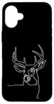 Coque pour iPhone 16 Plus Cerf One Line