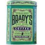 Brady’s Celtic Blend Dark Roast Ground Coffee for Cafetiere, Pour Over or Drip Filter - 100% Arabica Brazilian and Colombian Coffee Beans with Notes of Dark Chocolate, Nuts, and Caramel, 227g Tin